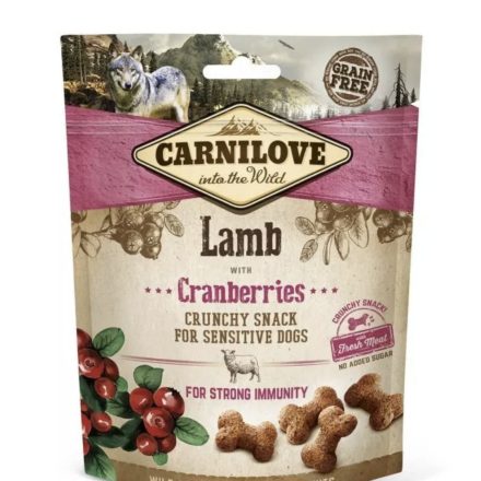 Carnilove Dog Jutalomfalat Crunchy Lamb&cranberries - Bárányhús vörösáfonyával - 200g