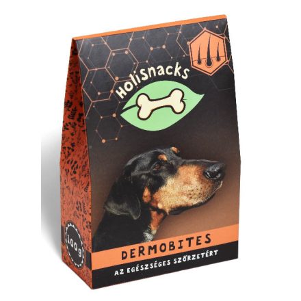 Holisnacks Dermobites 100 g, egészséges bőr és szőrzet kutyáknak