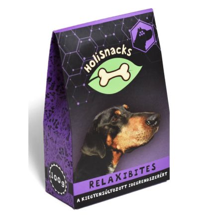 Holisnacks Relaxibites 100 g, a kiegyensúlyozott idegrendszerért kutyáknak