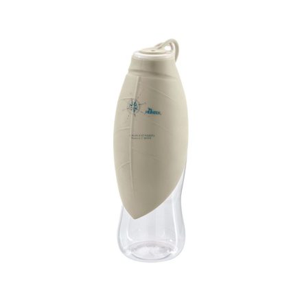 Hunter Outdoor LIST ivóflakon szilikontállal – bézs/piros (550 ml)