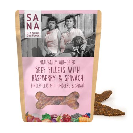 SANA marhahús málnával és spenóttal - 100g