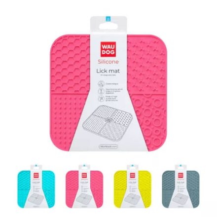 Waudog Silicone nyalogató szőnyeg kutyáknak és macskáknak (19 x 19 x 1 cm)