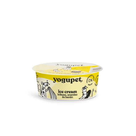  Yogupet Ice Cream Joghurt kutyáknak/cicáknak – Ananász, Kókusz és Banán - 110g