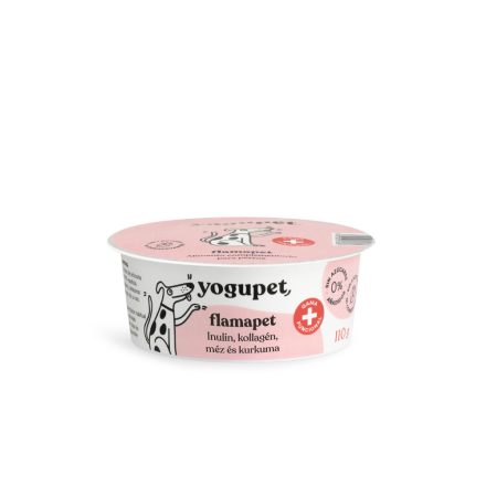  Yogupet Functional Joghurt Flamapet – Inulin, Kollagén, Méz és Kurkuma - 110g