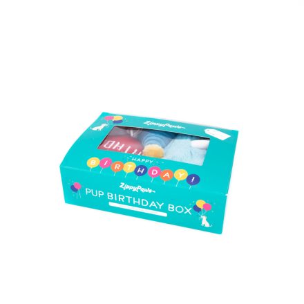 ZippyPaws Pup Birthday Box – Kék szülinapi szett kutyáknak
