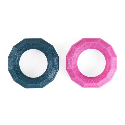 ZippyPaws ZippyTuff+ mini rágógyűrűk – 2 db-os szett (smaragd és magenta)